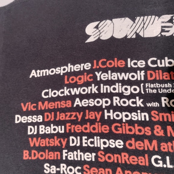 Rhymesayers Entertainment Soundset 2015 T Shirt Men's Size M Black Hip Hop - Picture 13 of 16